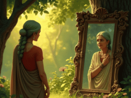 The Gardener’s Mirror – A Spiritual Teaching Story on Self-Acceptance and Compassion