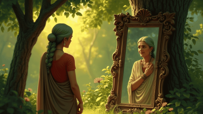 The Gardener’s Mirror – A Spiritual Teaching Story on Self-Acceptance and Compassion