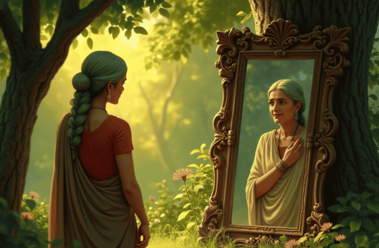 The Gardener’s Mirror – A Spiritual Teaching Story on Self-Acceptance and Compassion